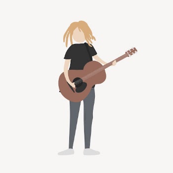 Male guitarist clipart, musician job | Free Photo Illustration - rawpixel