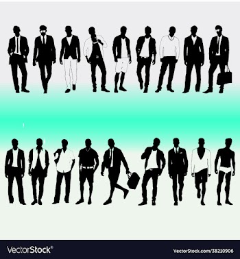 male model silhouette fashion image