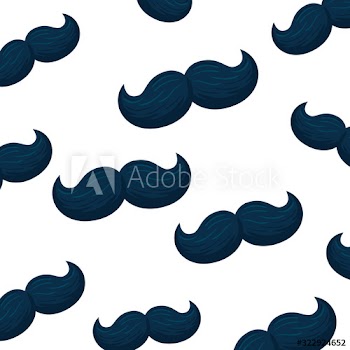 Male mustaches background design