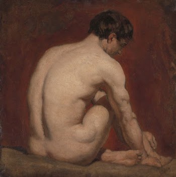 Male Nude, Kneeling, from the Back | Free Photo - rawpixel