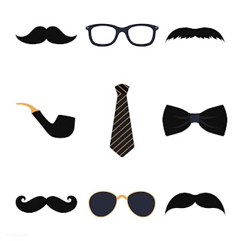 Male photo booth props vector | Free stock vector - 537546