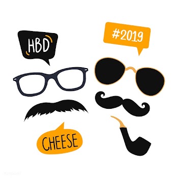 Male photo booth props vector | Free stock vector - 537586