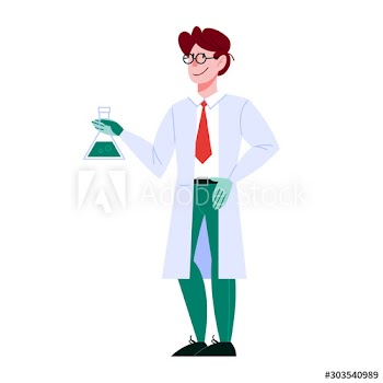 Male professor character in the uniform