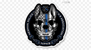 Malinois dog Police dog Sticker Decal Thin Blue Line - Police dog 