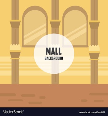 Mall background vector image