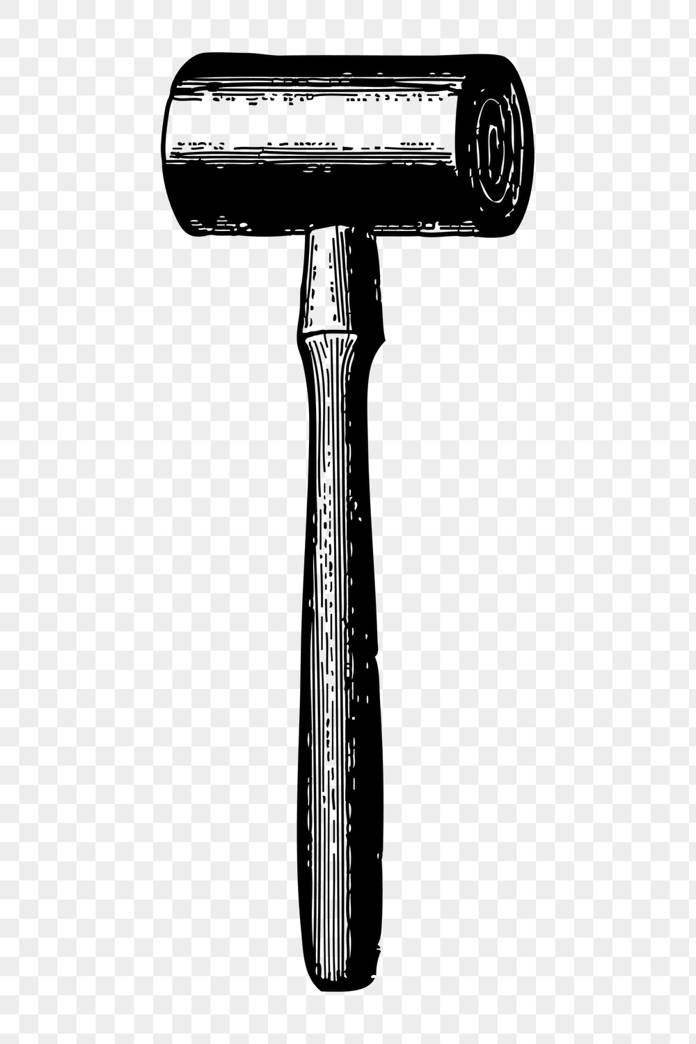 Mallet png sticker, tool vintage | Free PNG - rawpixel