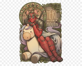 Mammal Cartoon Human behavior Fiction - deadpool unicorn 