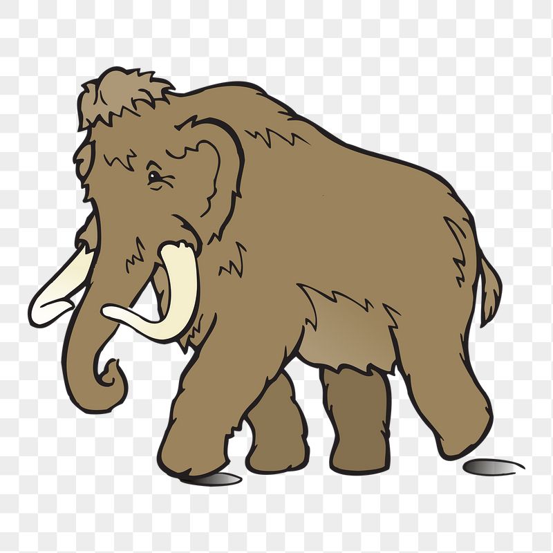 Mammoth png sticker, extinct animal | Free PNG - rawpixel