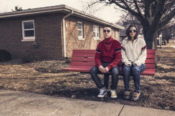 Man &amp; Woman on Park Bench Free Photo 