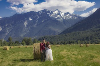 Man And Woman At The Field