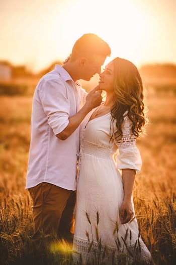 Man And Woman Being Romantic