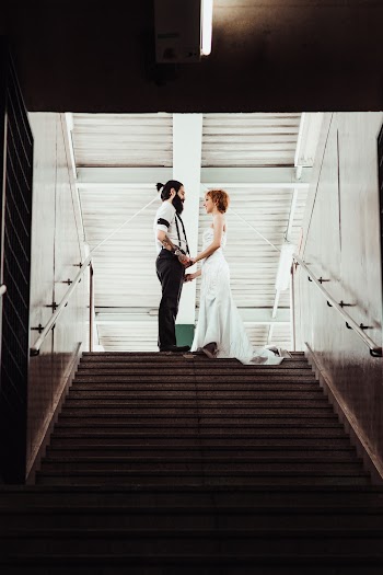 Man and Woman Holding Hands 