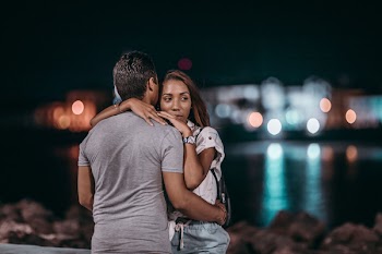 Man And Woman Hugging Each Other