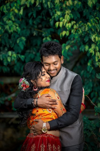 Man and Woman Hugging on Focus Photography