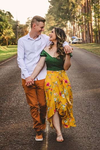 Man and Woman Standing on Streets