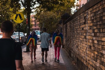 Man and Women Walking