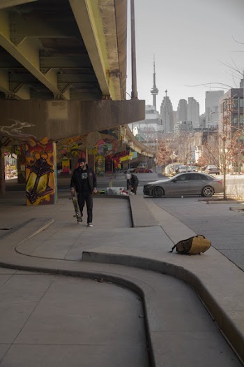 Man At A Skatepark