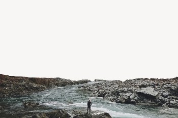 Man at river border collage | Free PSD - rawpixel