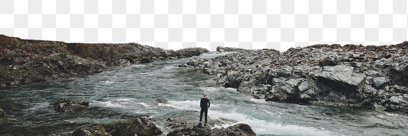 Man at river png border | Free PNG - rawpixel