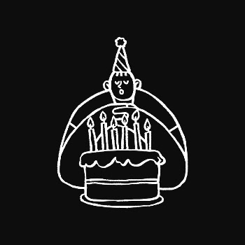 Man blowing birthday candle doodle | Free Vector - rawpixel