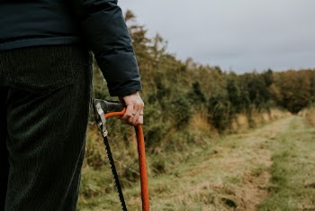 Man carrying a bow saw | Free Photo - rawpixel