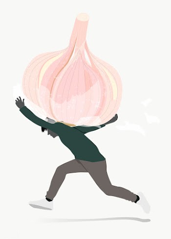 Man carrying a garlic on his back character element | Free  transparent png - 2316250