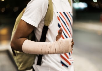 Man Carrying Backpack