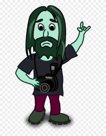 Man Carrying Camera Comic Cartoon - Photographer Vector Character