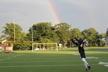 Man Catching Football