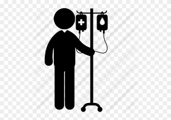 Man Checking Saline Via Medical Tool - Acidente De Trabalho Png