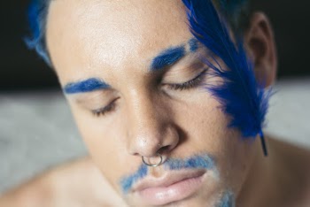 Man Closing Eyes