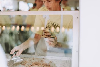 man cooking cookies