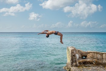Man Doing Backflip