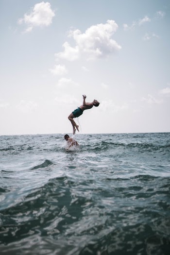 Man Doing Backflip 