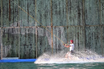 Man Doing Kite Boarding