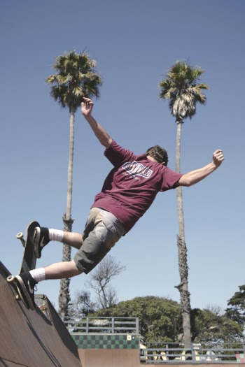 Man Doing Skateboard Stunt