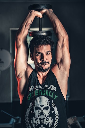Man Doing Triceps Workout