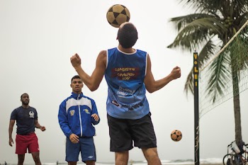 Man Doing Tricks on the Soccer Ball