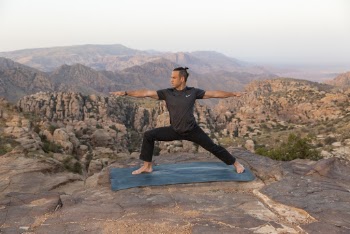 Man Doing Yoga Pose