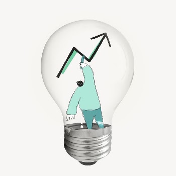 Man drawing graph sticker, light | Free PSD - rawpixel