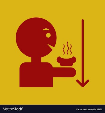 Man drinking hot vector image