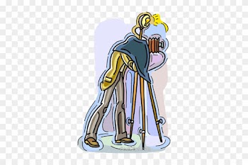 Man Filming With Old Camera Royalty Free Vector Clip - Cartoon