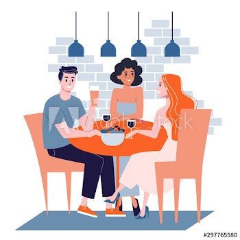 Man having lunch at work with colleagues