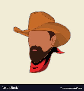 man head in cowboy hat
