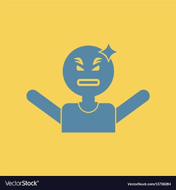 Man headache angry man head illness vector image