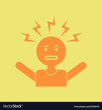 Man headache vector image