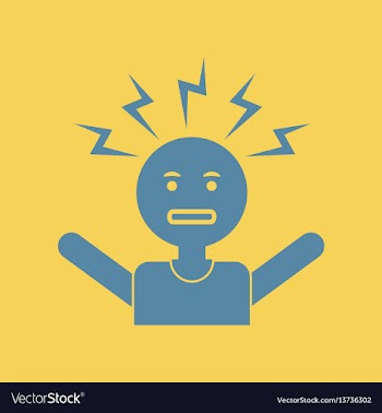 Man headache vector image