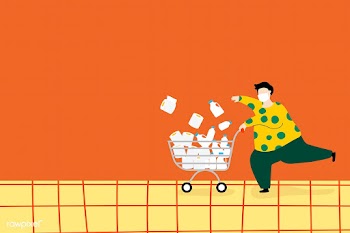 Man hoarding food and tissue paper during the coronavirus pandemic vec.. | Free  vector - 2310407