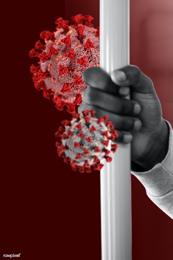 Man holding a coronavirus contaminated handrail on a bus background | Free  photo - 2308866