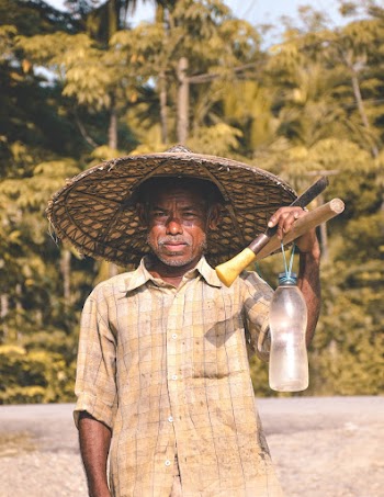Man Holding Bottle